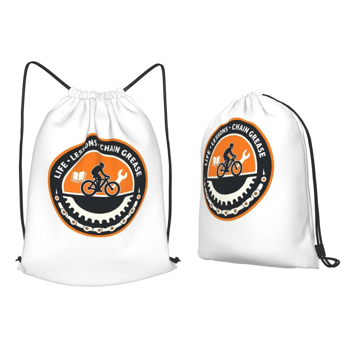 

Life, Lessons, And Chain Grease With Greg Backpacks Fashion Drawstring Bundle Pocket Sports Bag Book Bags for Travel School