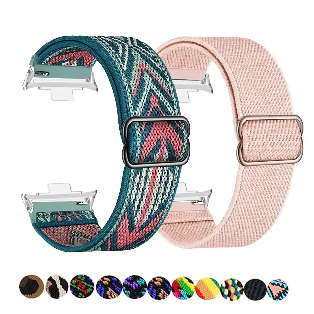 New Elastic Nylon Strap For Xiaomi Mi Band 8 Pro Women Men Sports Solo Braided Watch Band Loop For Redmi Watch 4