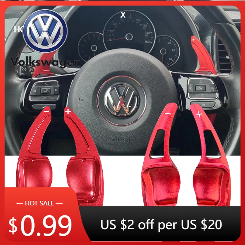 Extensión de Palanca de Cambios para Volante VOLKSWAGEN 2026, Compatible con VW Golf 5 6 MK6 GTI R Jetta MK5 Passat B6 B7 CC Polo Sharan