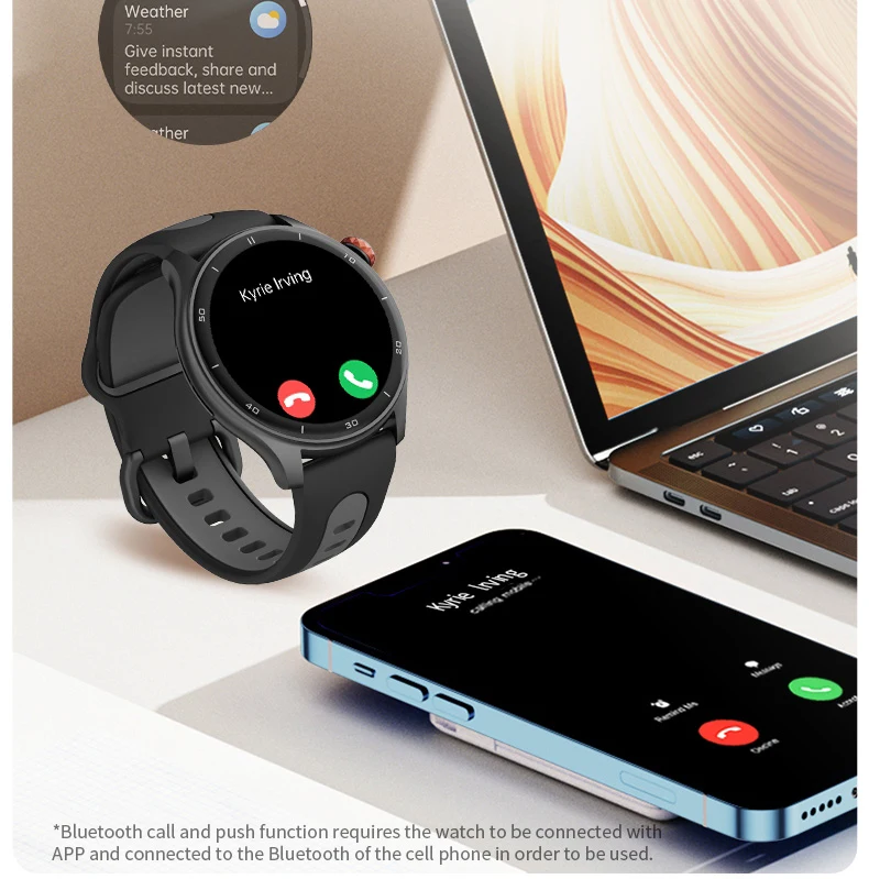 iGPSPORT LW10 Smartwatch 1,43" AMOLED GNSS GPS-Tracker 50+ Sportmodi Herzfrequenz-/SpO2-Monitor Bluetooth-Anrufe Zum Laufen usw. – Detail 8