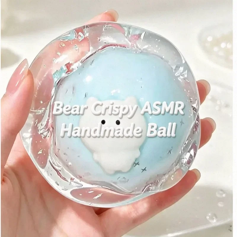 Cracking Wax Crunchy Shatter Stress Ball Vaseline Slushy Squishy Handmade Ball ASMR Satisfying Pop Sound Anti-Stress Fidget Toys