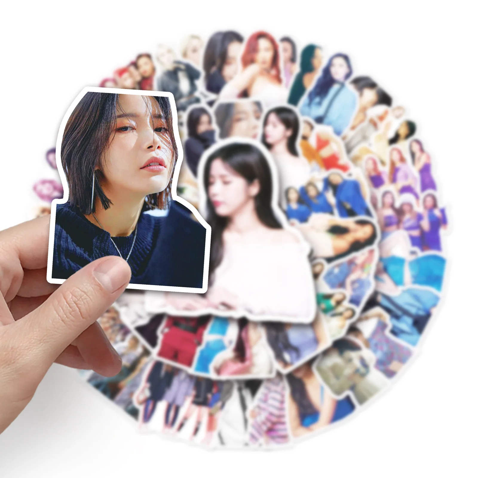 50 قطعة MAMAMOO الكرتون الكلاسيكية الكورية فتاة مجموعة مزيج ملصق DIY بها بنفسك الهاتف المحمول الأمتعة سكيت الكتابة على الجدران الشارات متعة هدية ملصق