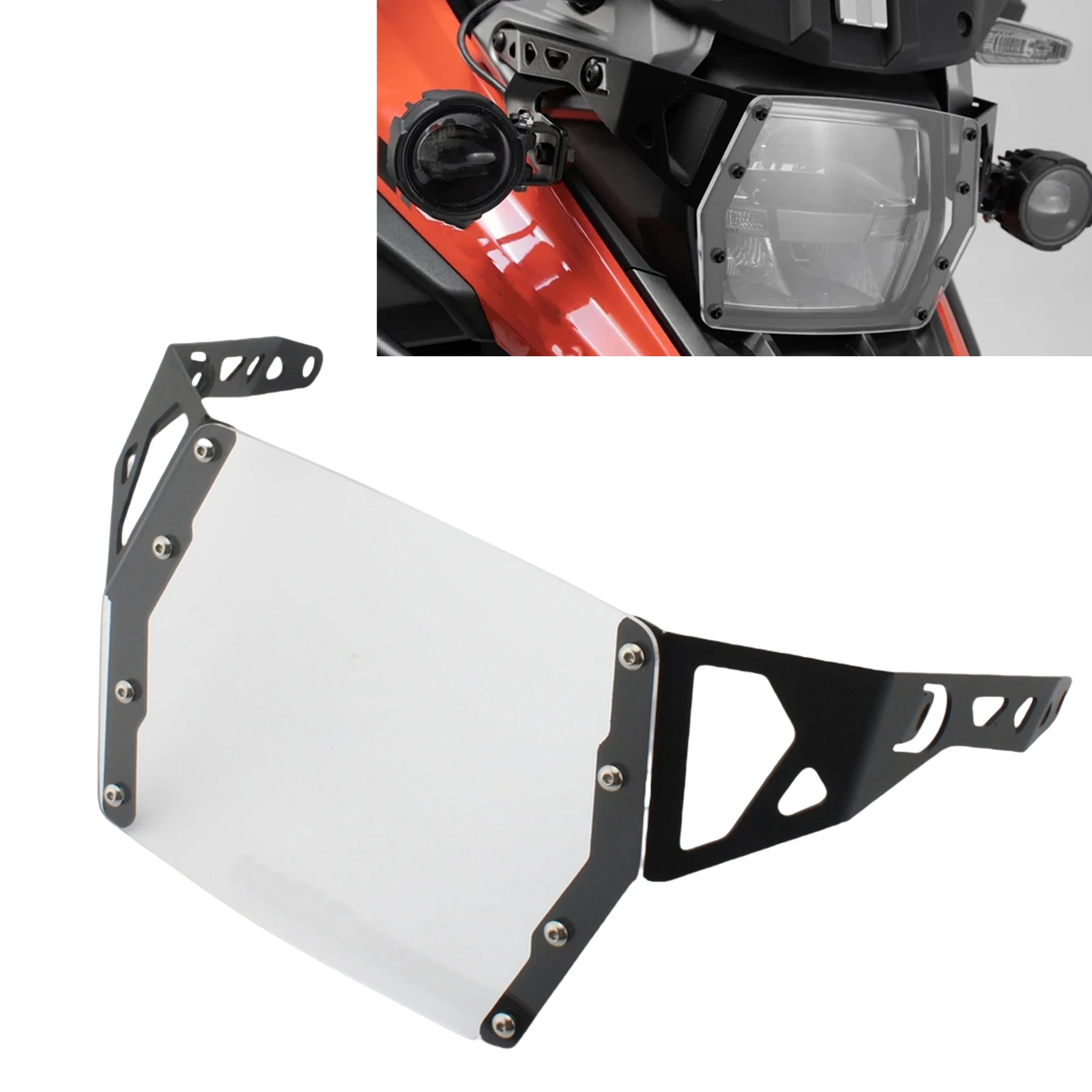 

Pop Motorcycle Headlight Guard Protector Front Head Light Lamp Headlamp Cover Shell For Suzuki V-Strom 1050XT 1050A 2019-2020