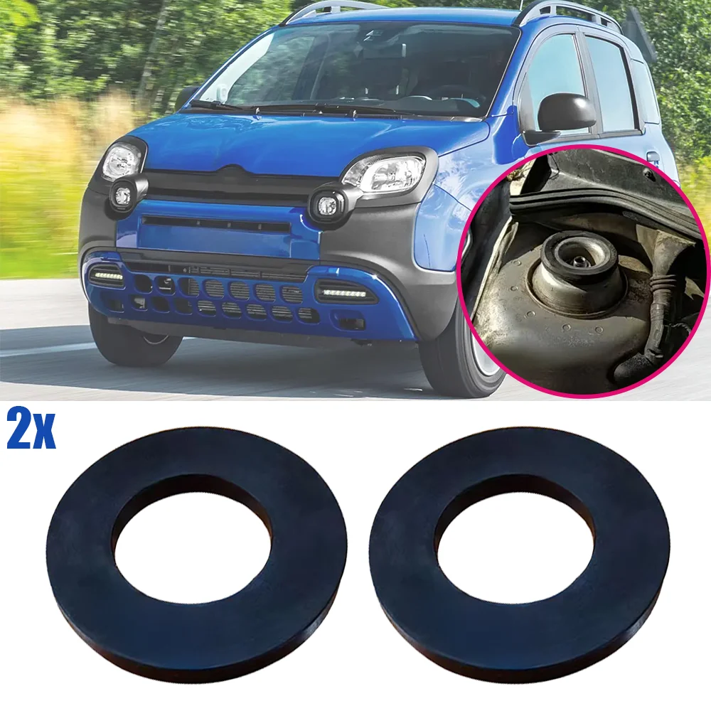 2PCS Car Front Shock Absorber Rubber For Fiat Panda (319) MK1 MK2 Gingo City Cross Bushing Hood Seal Bearing Top Mount Pad NEW