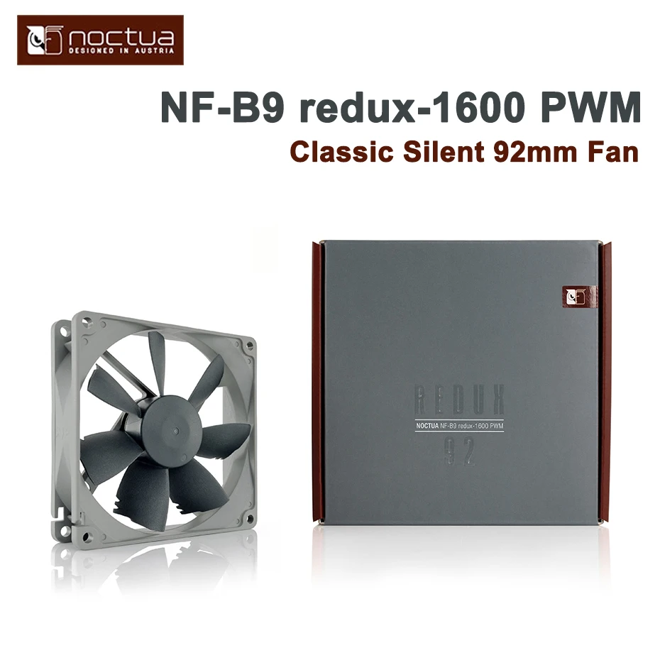 

Noctua NF-B9 redux-1600 PWM 92mm High Quality quiet Computer case cooling fan 12V 4pin PWM CPU Cooler radiator fan