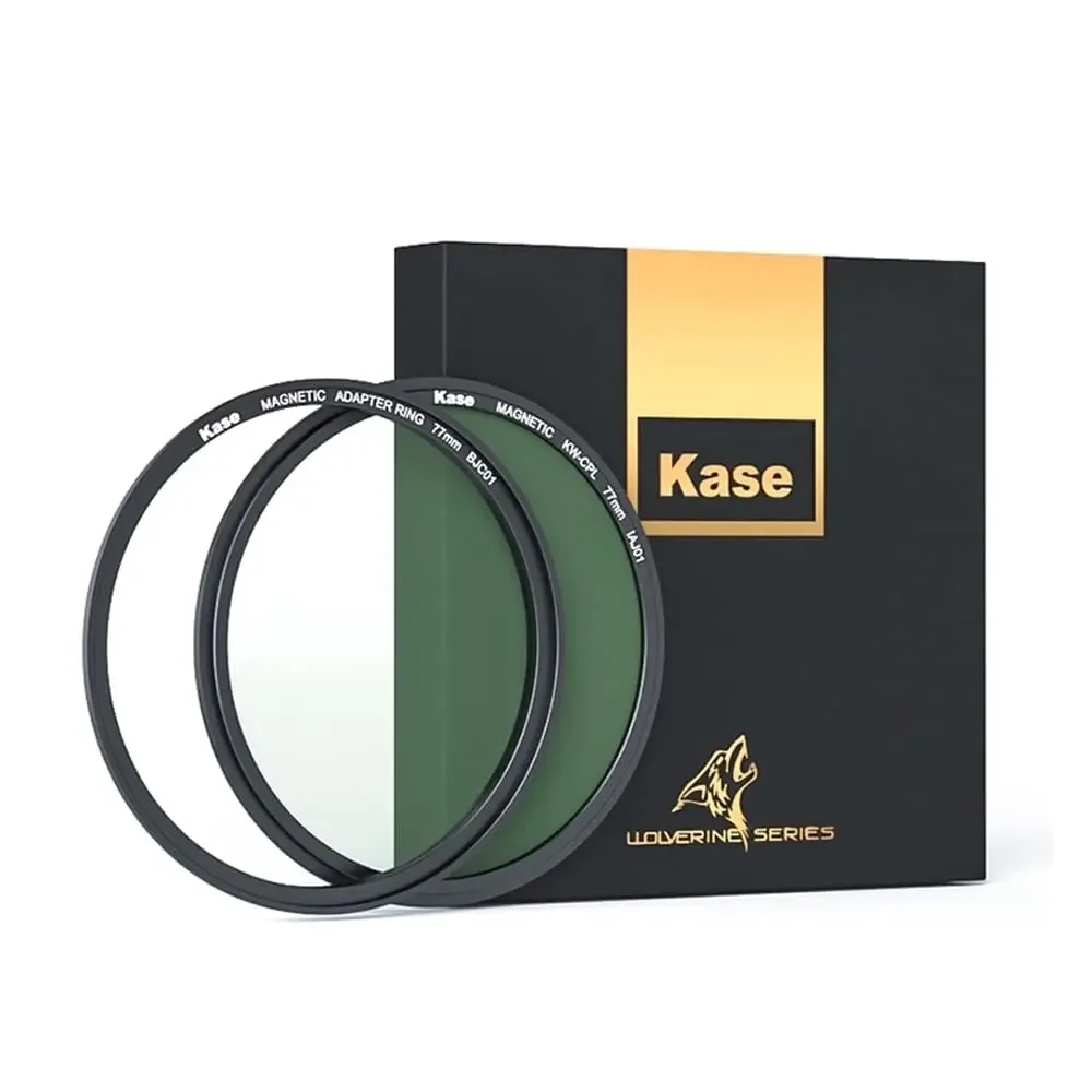 Kase Wolverine Magnetic CPL Circular Polarizer Lens Filter, Quick Installation, Tempered Optical Glass 49mm-77mm 82mm 95mm 112mm