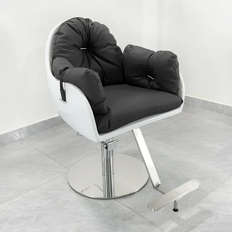 

Salon Barbershop Chair Hairdressing Luxury Makeup Professional Beauty Barber Chair Swivel Cadeira De Barbeiro Salon Furniture