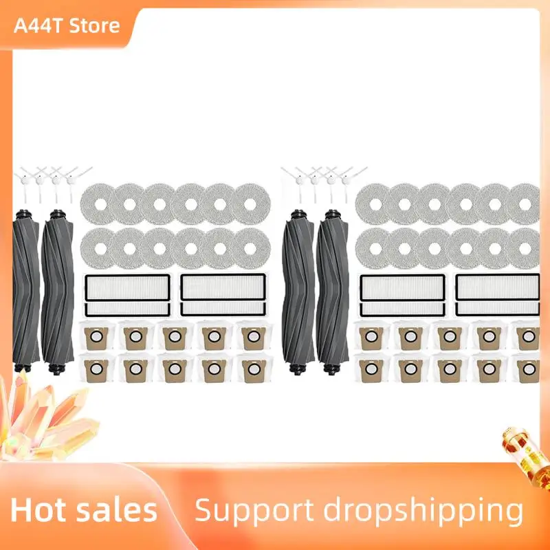 

A44T 2Set For Dreame L10S Ultra / S10 Pro XIAOMI Mijia Omni 1S B101CN Robot X10+ Robot Vacuum Main Side Brush Filter Mop
