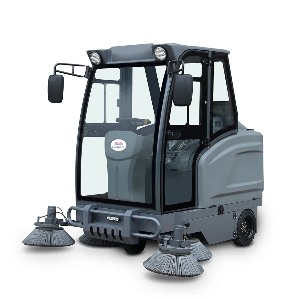 Fully Enclosed Street Cleaning Industrial Floor Sweeper Large Driving Sweeping Machine