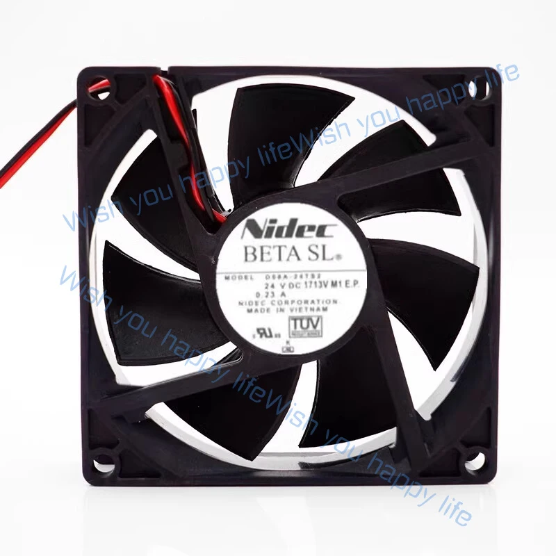 L... for NIDEC D08A-24TS2 8025 DC24V 0.23A 8CM 2-Wire Inverter Cooling Fan