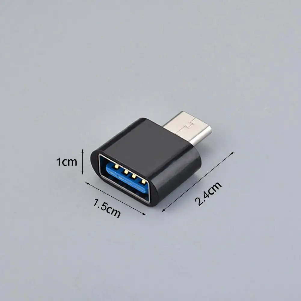 2 Stuks Otg Converter Praktische Usb Otg Kaartlezer Data Transfer Converter Usb Adapter TYPE-C Connector Voor Tablet