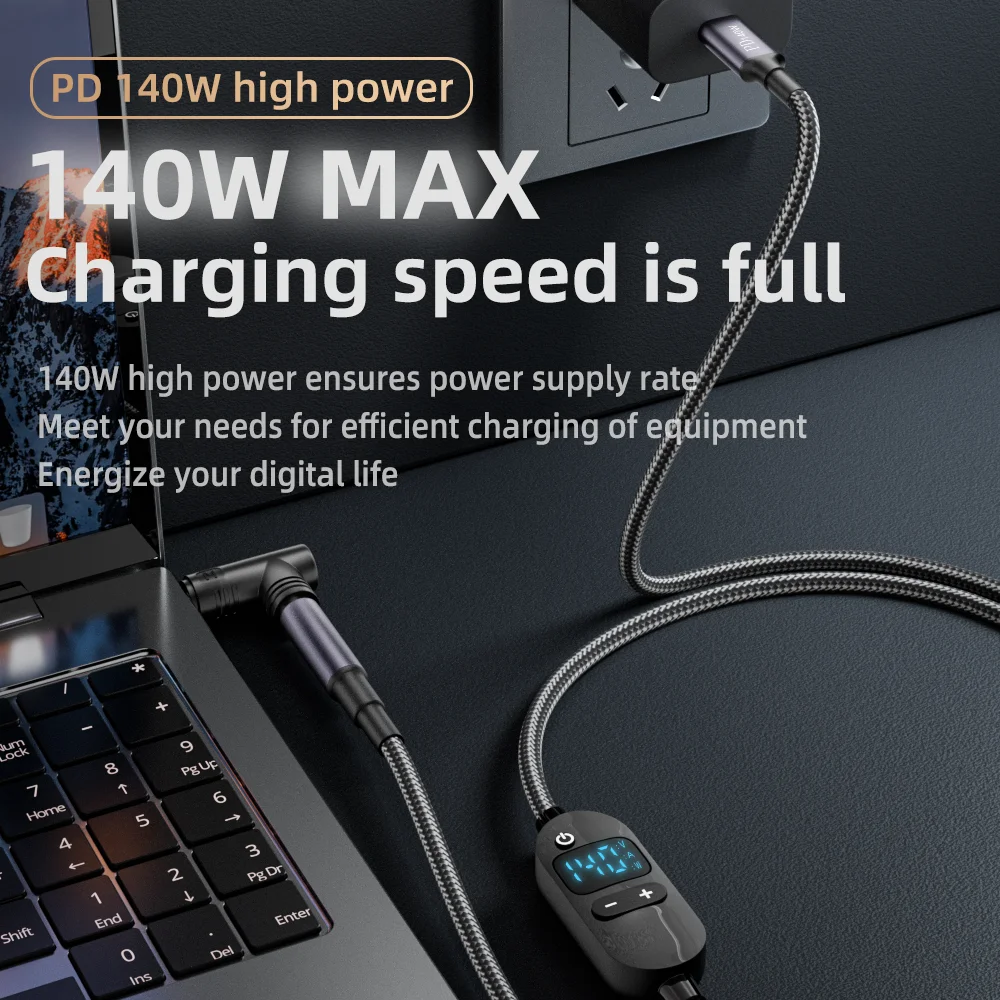 USB C إلى تيار مستمر كابل تعزيز الطاقة 140 واط نوع C إلى 5 فولت 9 فولت 12 فولت 15 فولت 20 فولت 28 فولت قابل للتعديل الجهد محول موصل الحبل لجهاز توجيه الكمبيوتر المحمول