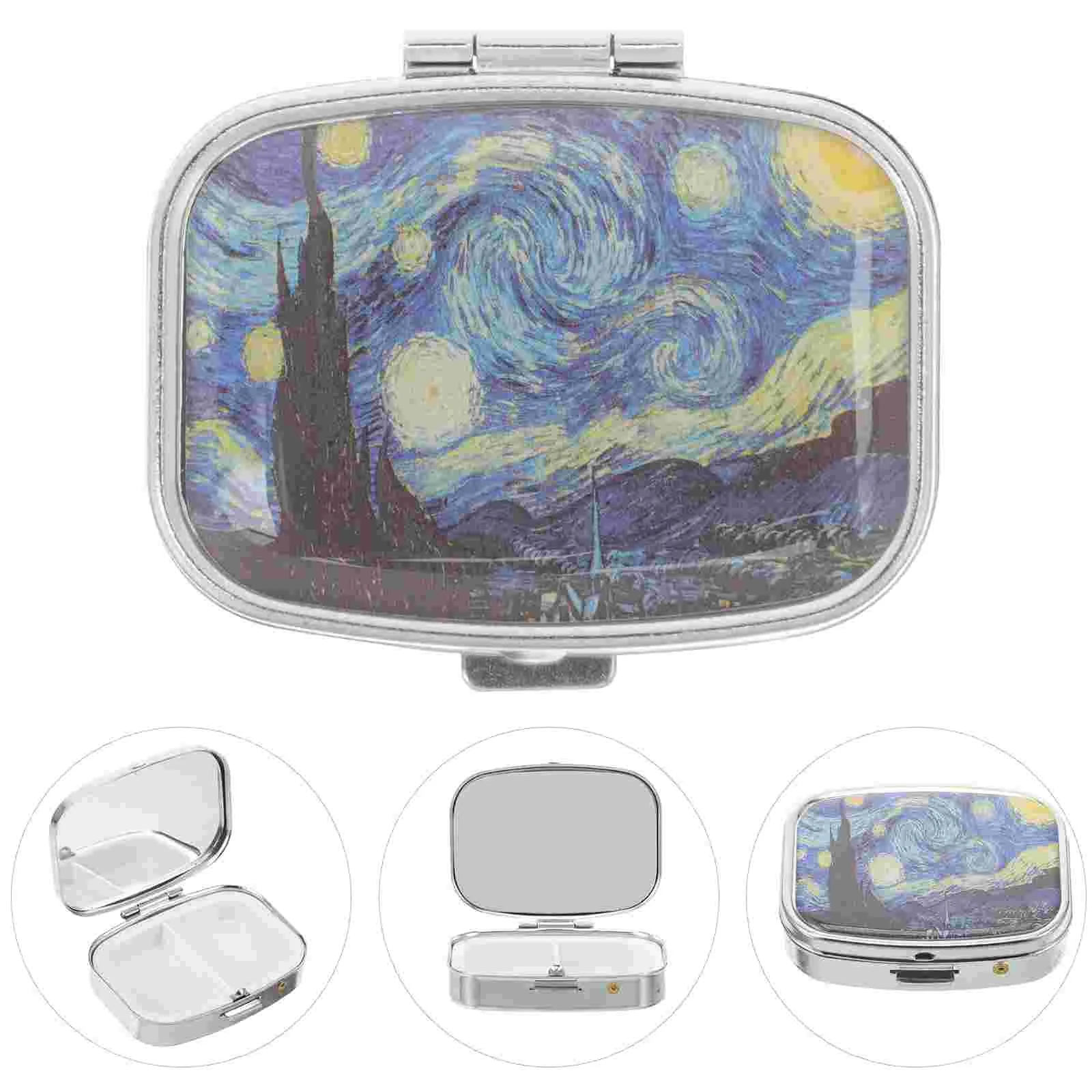 Travel Organizer Compartments Portable Small Daily Case Medicine Vitamin Container