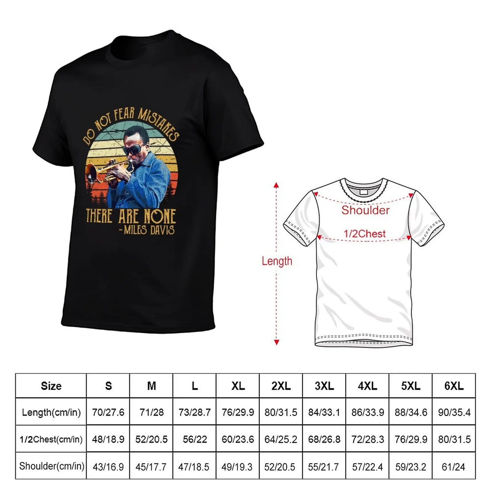 Vintage Do Not Fear Mistakes There Are None T-Shirt Casual Soft Cotton Short Sleeve Tee