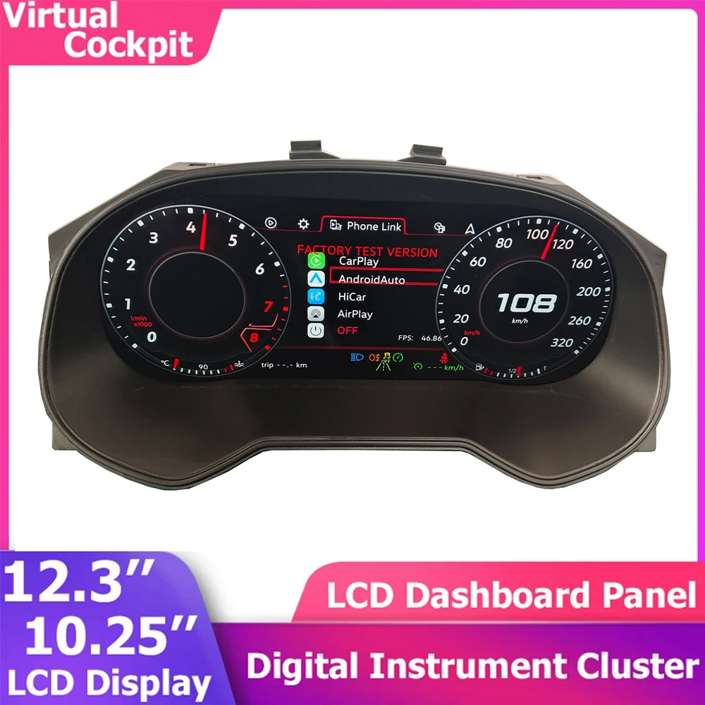 

Digital Dashboard Panel Instrument Gauge Cluster For SEAT Leon 5F 2013-2018 Speedometer Virtual Cockpit Odometer HDMI
