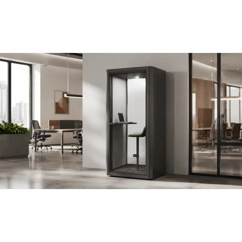 Modern Office Pods Soundproof Booth with Insulation for Home Office & Office Building-Modular Design Wholesale Price