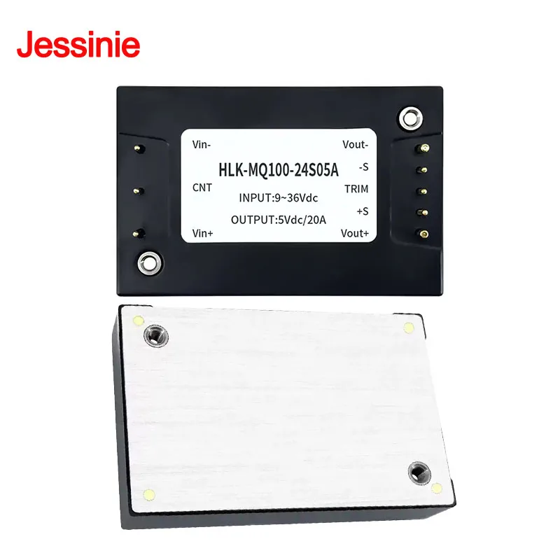 HLK-MQ100-24S05A 100W 24V (9-36V) to 5V 20A Quarter Brick DC-DC Converter Isolated Regulated Single Output Power Module
