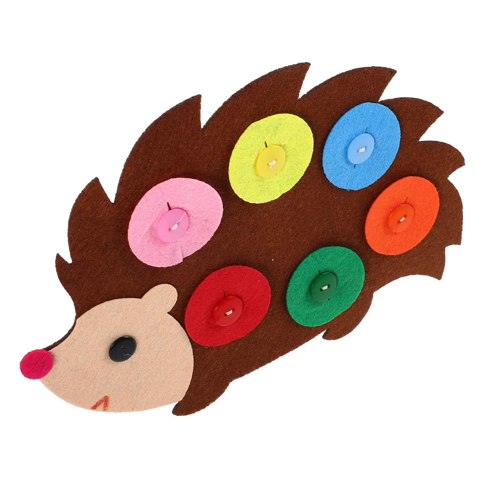 

Фетровая нетканая ткань для рукоделия, развивающая моторику и творчество, сенсорная доска для детей с кнопками и нитками