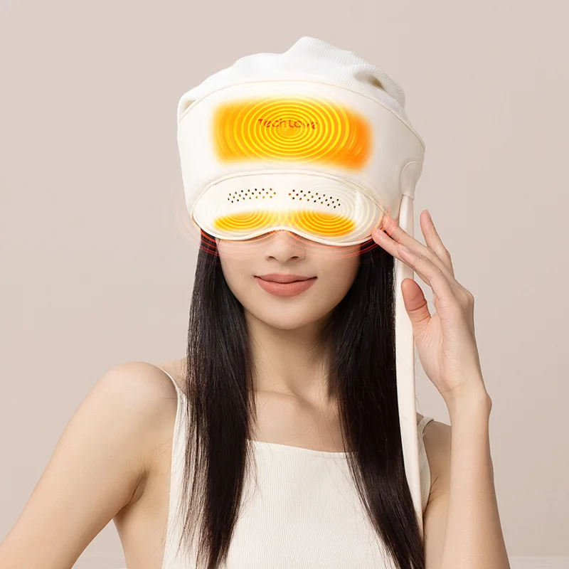 New head massager, head and eye kneading, hot compress massage cap, sleep device, head massager