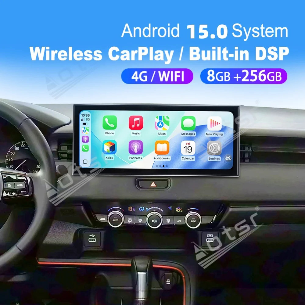 15.8” Android 15 Qualcomm Carplay Car Radio For Honda XRV Vezel 2023~2025 Car Autoradio Multimedia Player GPS Navigat Head Unit
