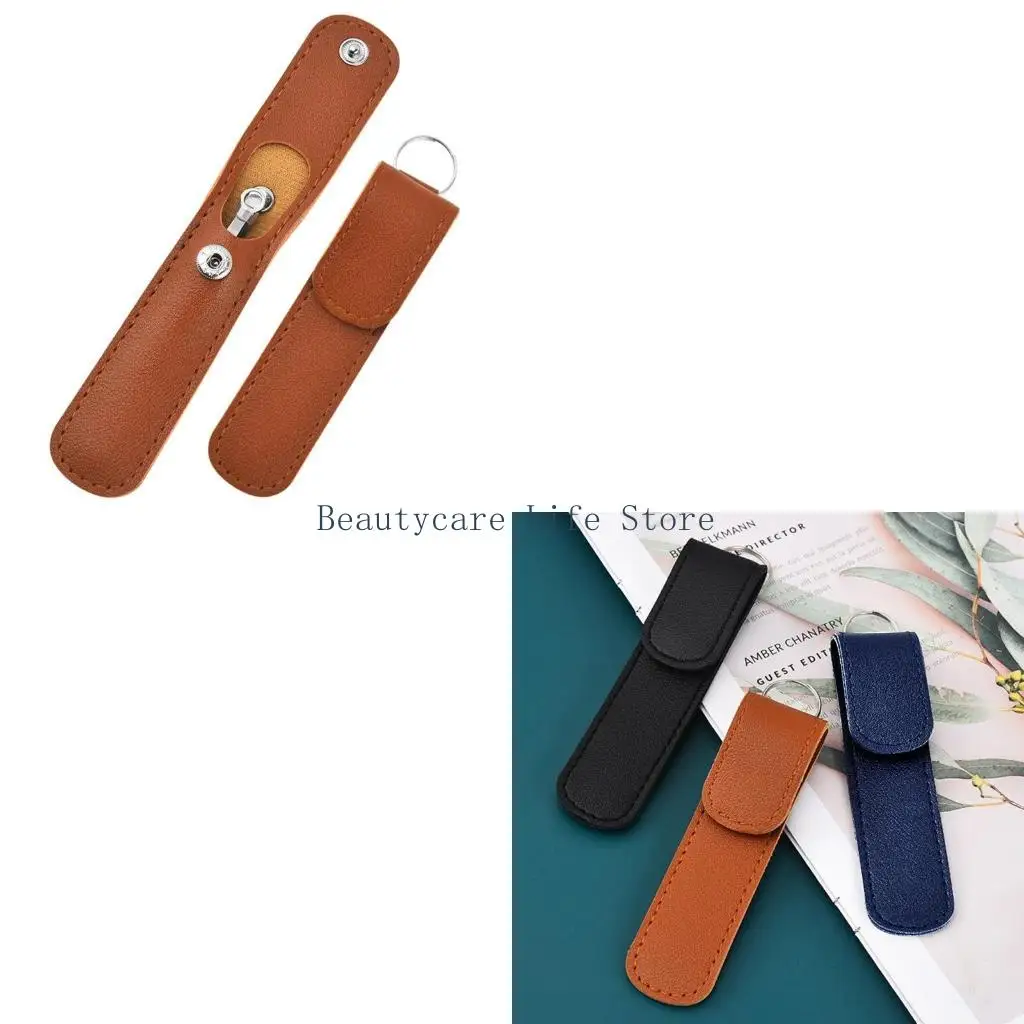 652C Nose Hair Tweezers Scissor Stainless Steel Hair Removal Makeup Tool for Plucking Stainless Steel Round-Head