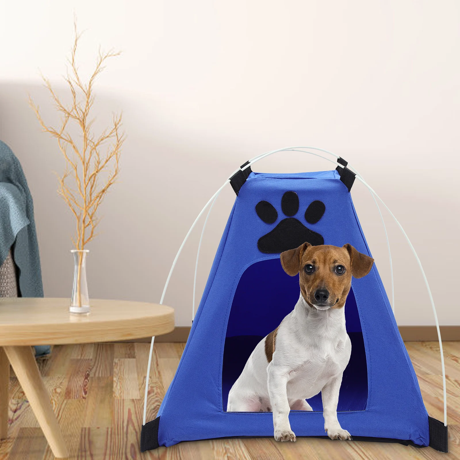 Barraca de resfriamento para animais de estimação, casa de cachorro de verão, ninho de cachorro respirável para uso interno, espaço, fácil limpeza, tamanho compacto, esconderijo, jogo