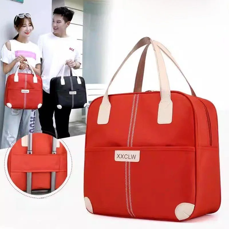 

Travel Bag Luggage Handheld Women's Suitcase Short Trip Outing Can Be Mounted on Pull Rod Storage Strong Female Version