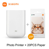 Xiaomi Mijia AR Pocket Printer Bluetooth 5.0 Portable Travel Mini Pocket Printer/Printer Paper set Sharing Inkless Printing