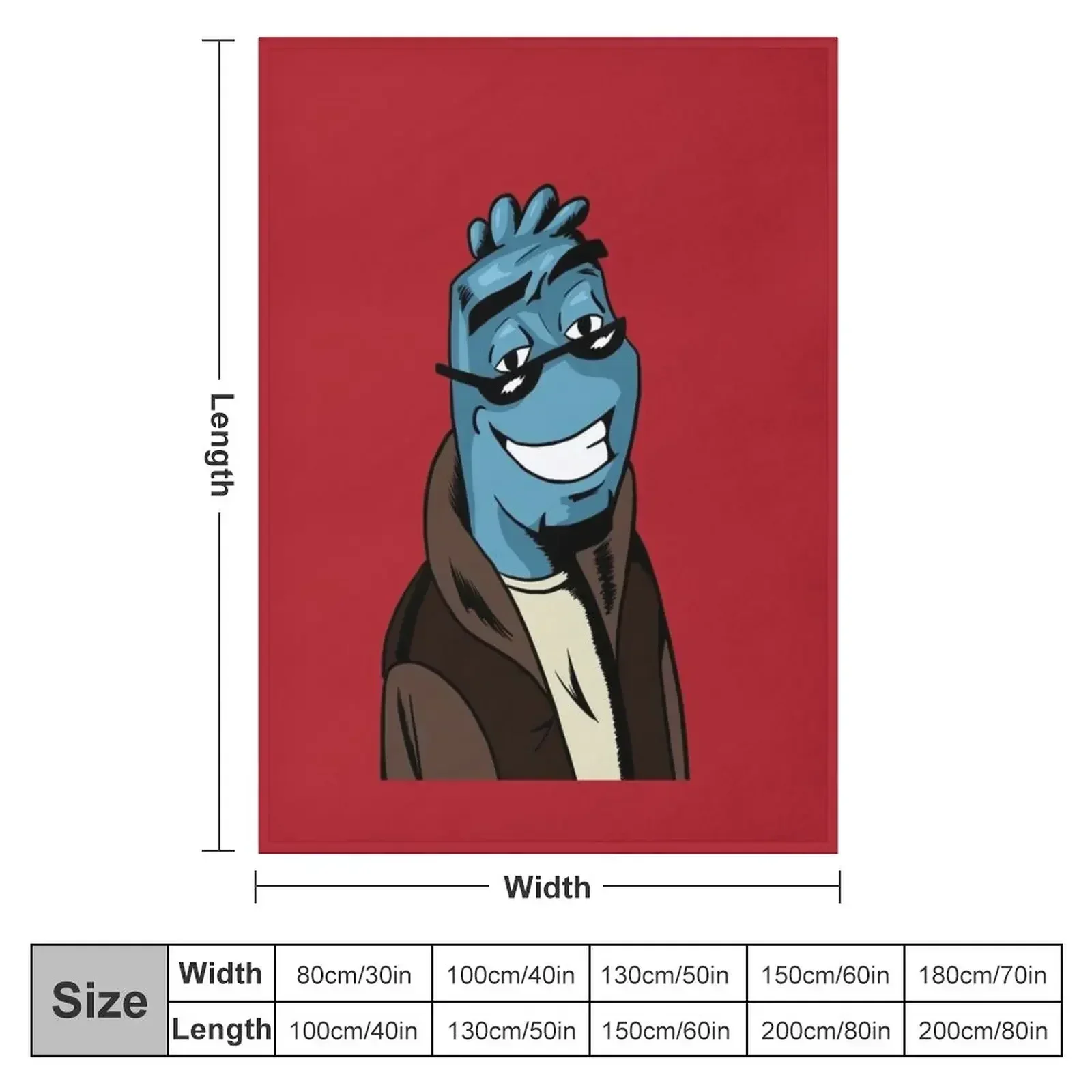 Osmosis Jones Throw Blanket couch cozy soft plush fuzzy picnic outdoor blanket
