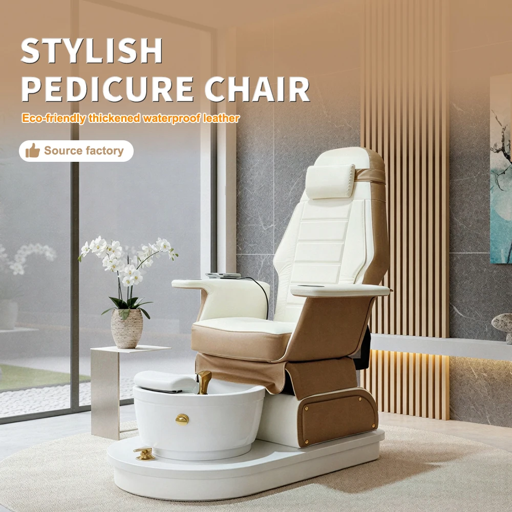 Premium Reversible Seat Pedicure Spa Chair Multifunction Foot Bath Massage Station Commercial Nail Salon Manicure Unit