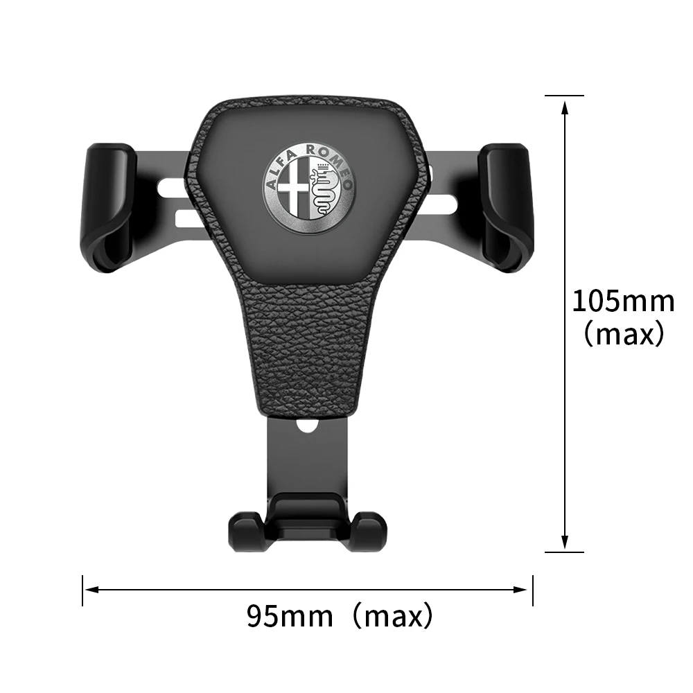 Gravity Air Vent Car Phone Holder Mount Auto Cellphone Stand For Alfa Romeo Giulietta GT MiTo Brera Stelvio Sticker Accessories