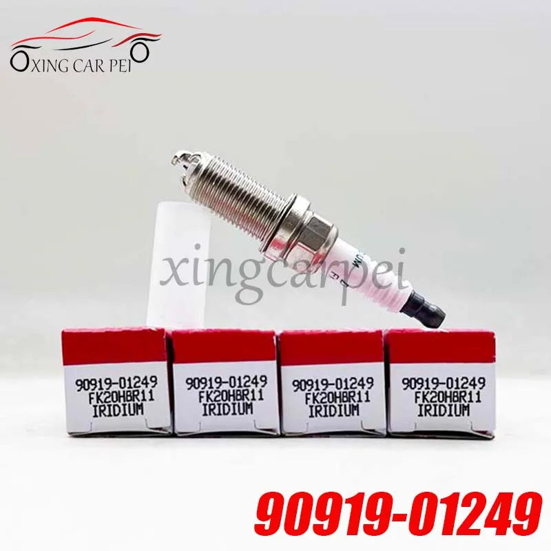 4pcs FK20HBR11 90919-01249 Car Iridium Spark Plug Fit For LEXUS GS 250 350 450h 460 IS LS 600h RC 300 AWD 2.5 3.5 4.6 Auto Part