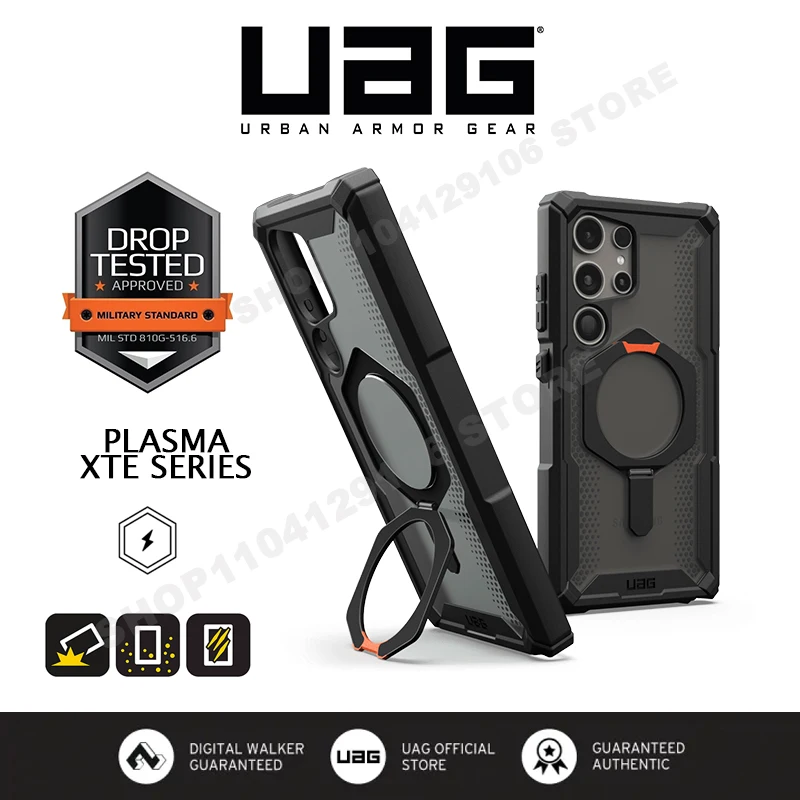 Original UAG Plasma XTE Clear Magnetic Case for Samsung Galaxy S24 Ultra S23 ULTRA S24U Transparent MagSafe Kickstand Cover