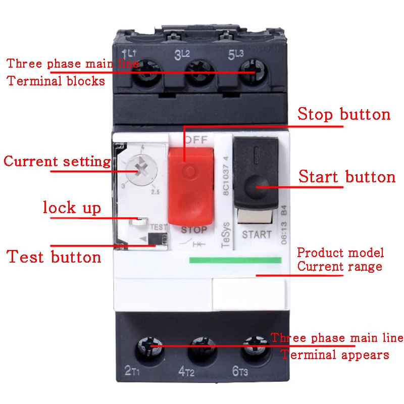 1PCS GV2-ME Series MPCB Motor Protection Circuit Breaker GV2 Motor Protector Circuit Breaker /Motor Protection Switch