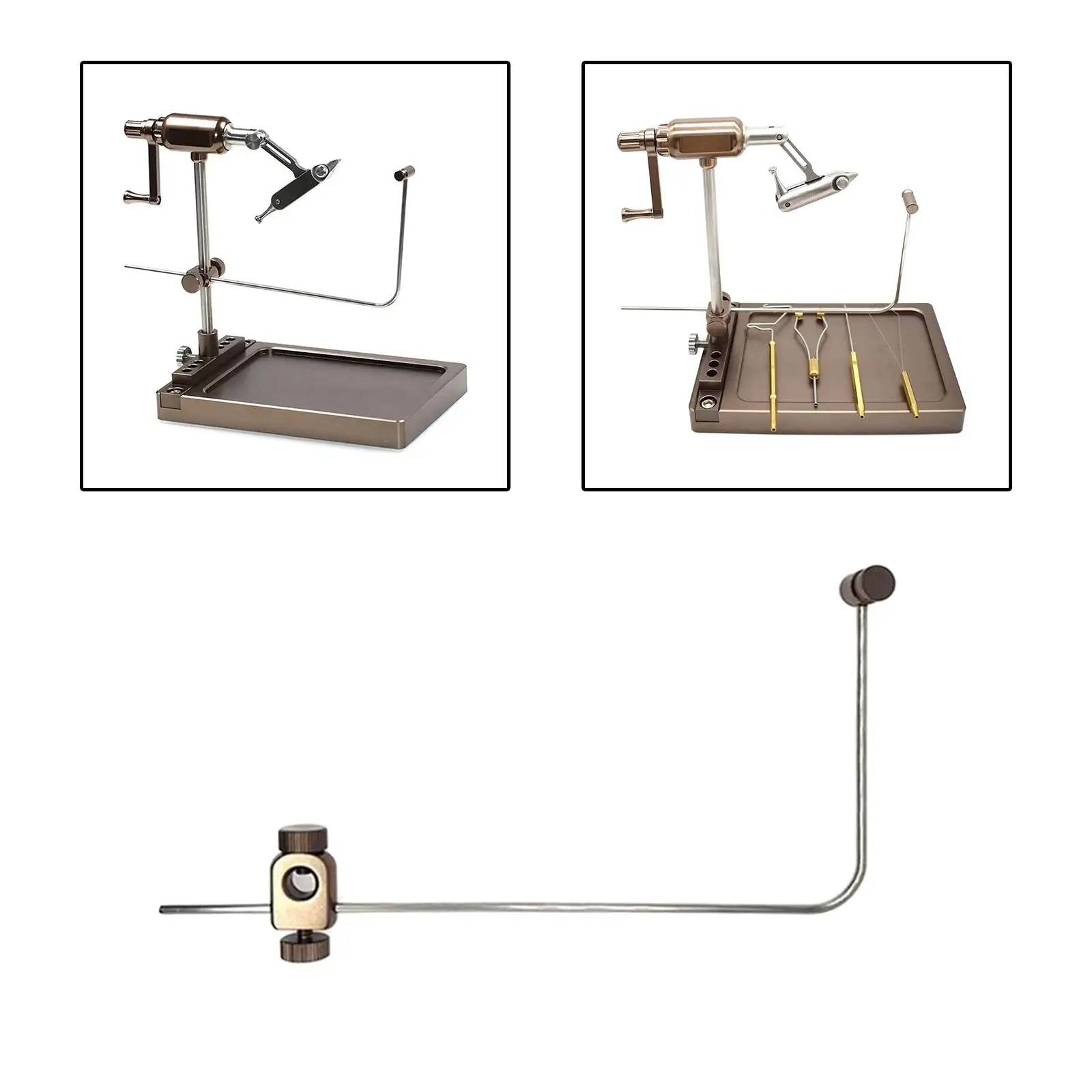 

Fly Tying Vise Tool Fly Tying Tools Metal Fly Vise Rotary, Fly Tying Vise, Portable Lightweight Durable Fishing Line Stand