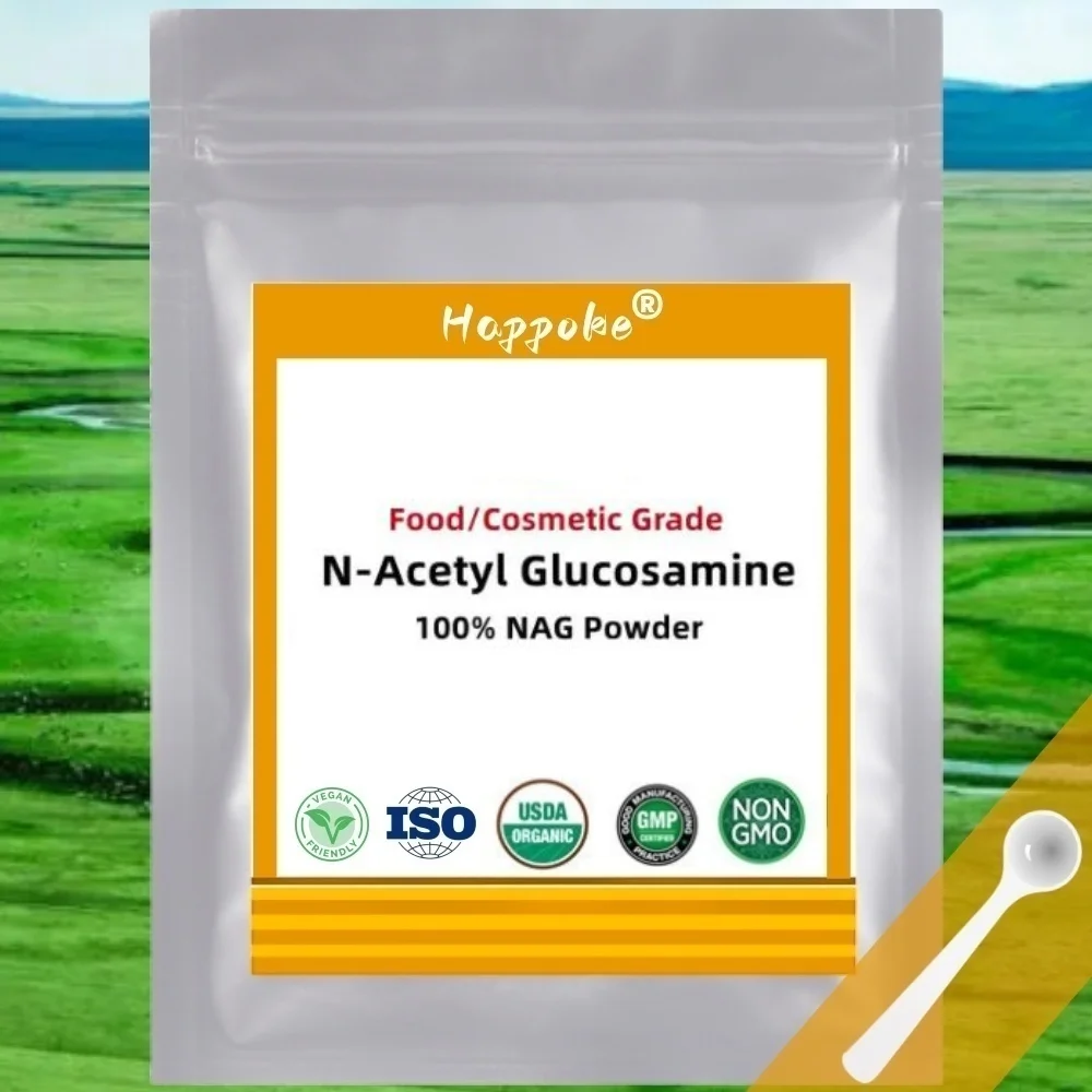 Polvo de glucosamina NAG para blanqueamiento de la piel, 1000 n-acetil, Cosméticos hidratantes, materia prima, antienvejecimiento, antiarrugas, 50-100% g