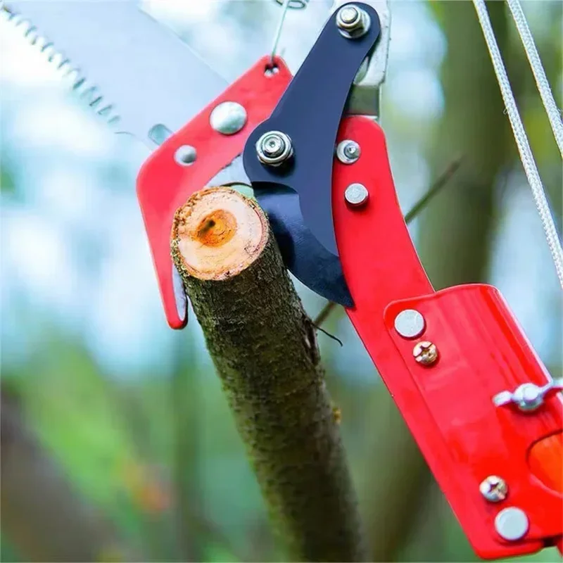 Practical New 2 In 1 Extendable Tree Pruner Saw Outdoor High Branch Scissors Pruning Shears Garden Tools Tree Trimmer Pruning