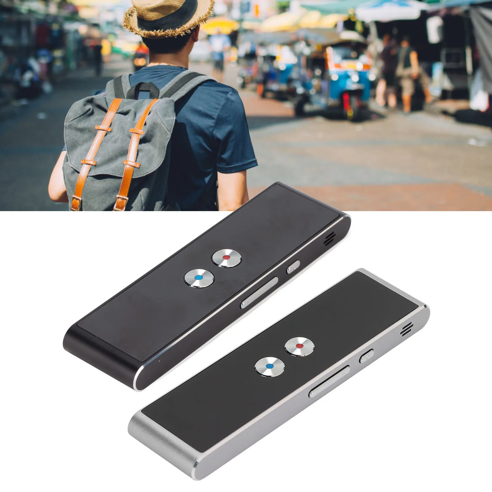 مترجم صوتي ذكي مترجم الكلام الذكي ترجمة المكالمات دعم بلوتوث للسفر إلى الخارج للأعمال