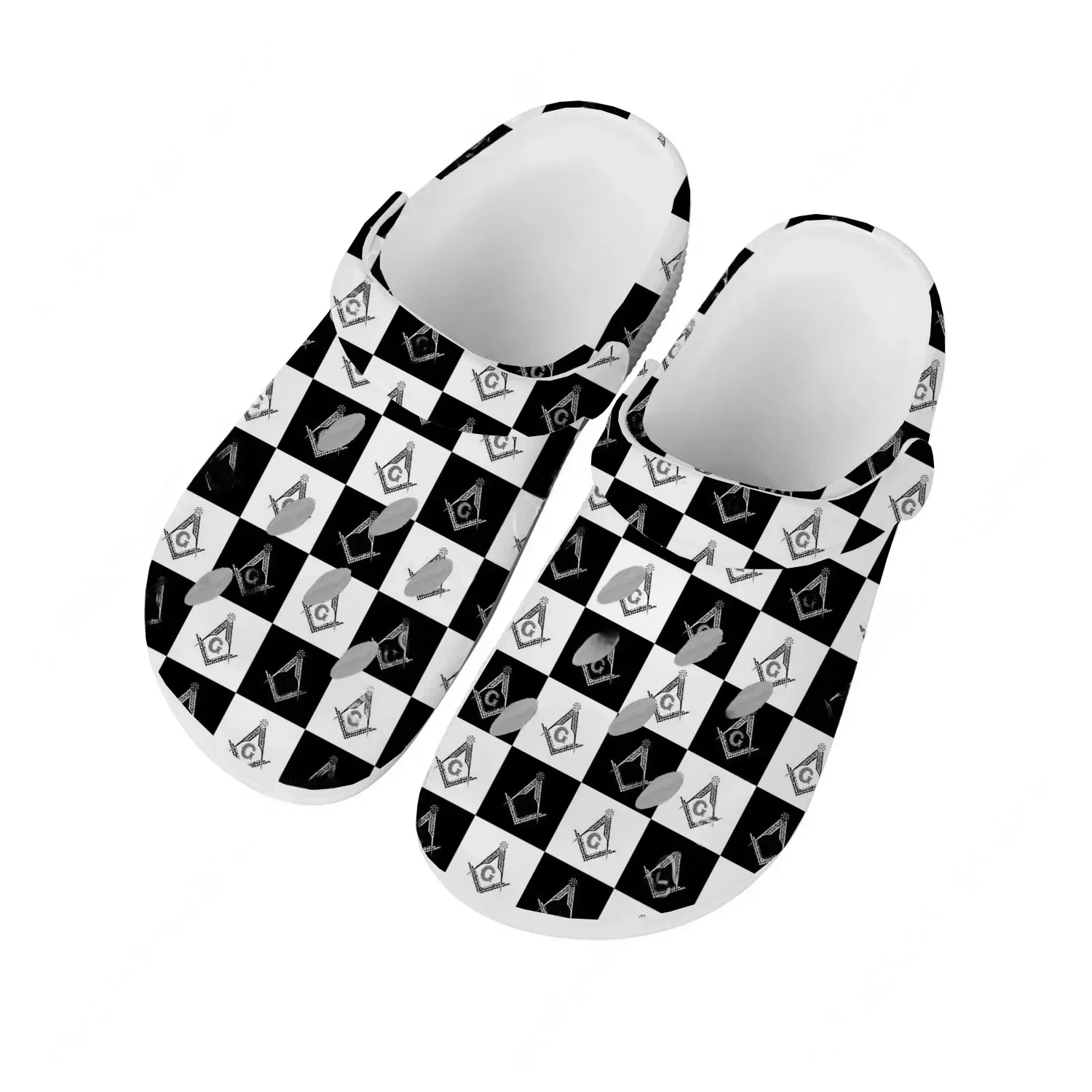 Masonic Mason Freemason Pattern Sandals Men Women Teenager Fashion Water Shoes Breathable Comfort Beach Custom Slippers