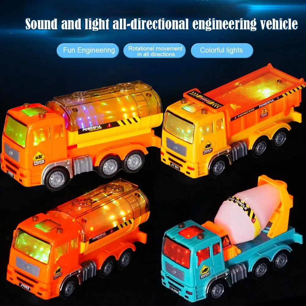 

Large electric toy car universal 4D lighting and music engineering car simulation children's toy car model,Child Kids Cartoon To