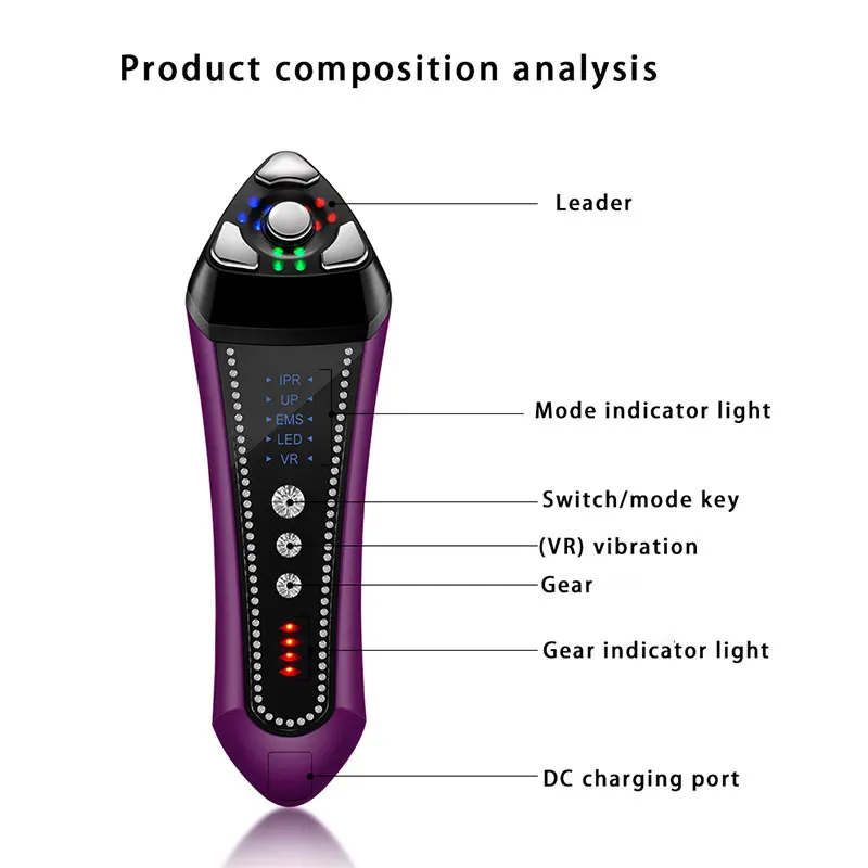 Home Use Beauty Equipment EMS Massager Skin LED Photon Beauty Device