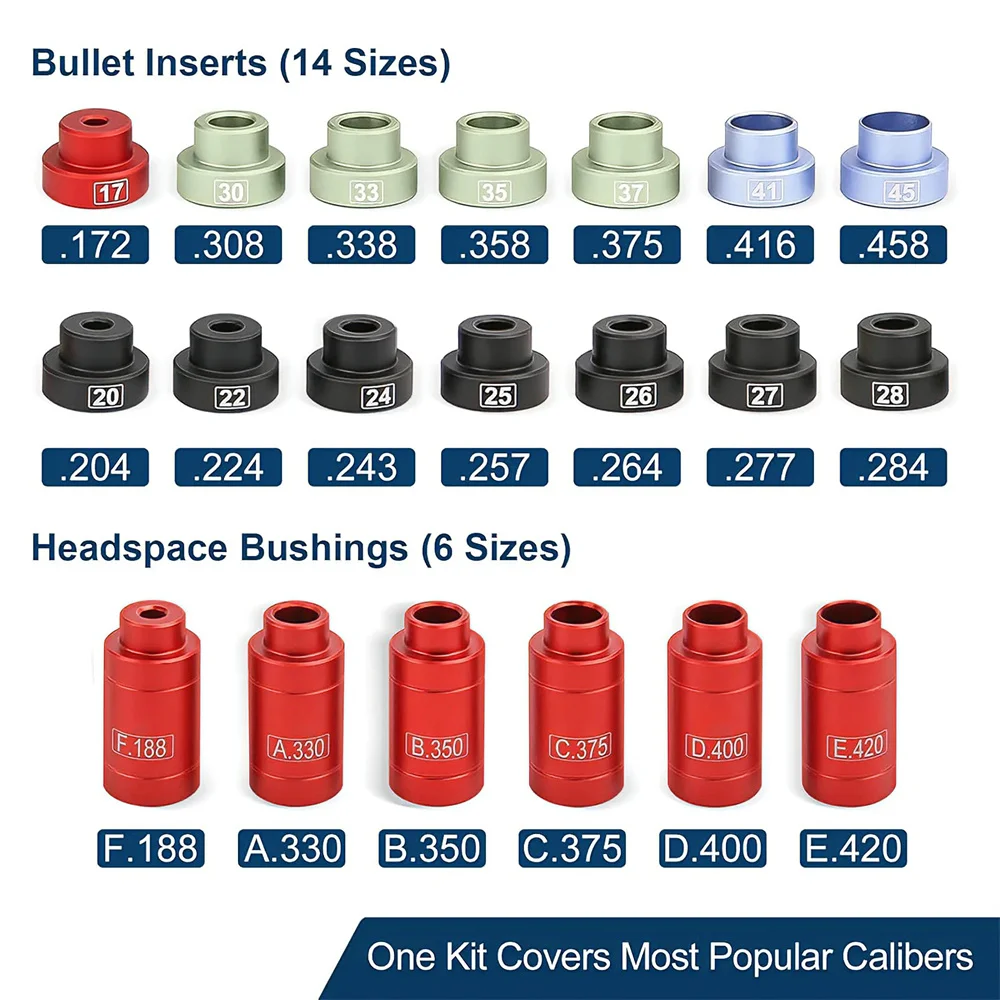 Kit comparador de espacio y cabeza bala para recarga precisión - imagen 3
