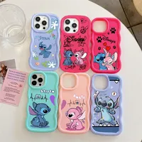 Funny Stitch Angel Case For Samsung Galaxy A55 A56 A54 5G A15 A16 A25 A34 A53 A36 A35 A23 A24 A14 S25 S24 Ultra S23 Plus S20 FE