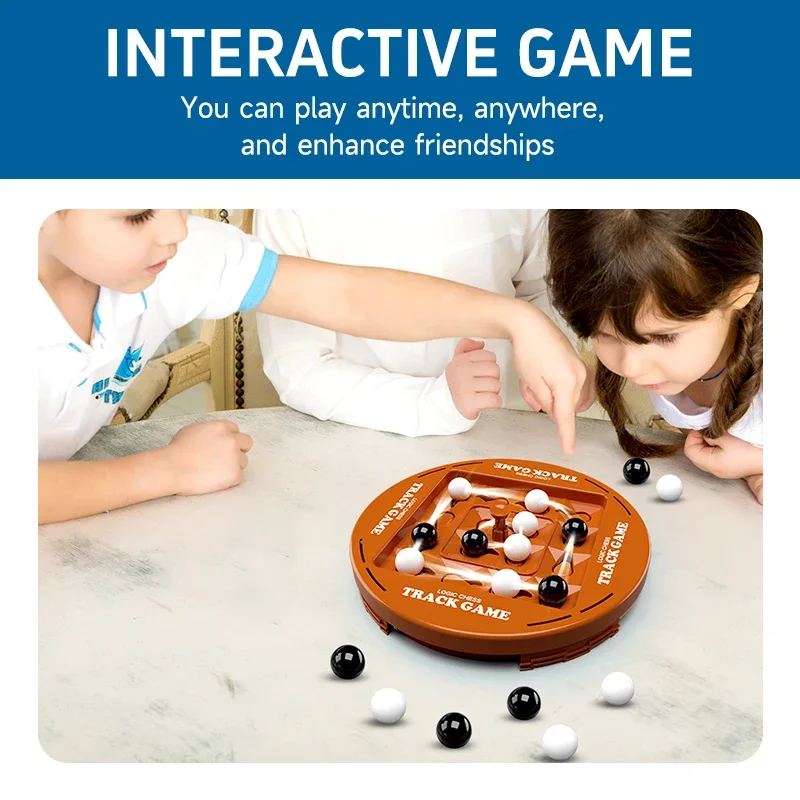 Track Logic Chess Games Pair Battle Black and White Thinking Training Brain Boosting Intelligence Kids Board Game Party Toys