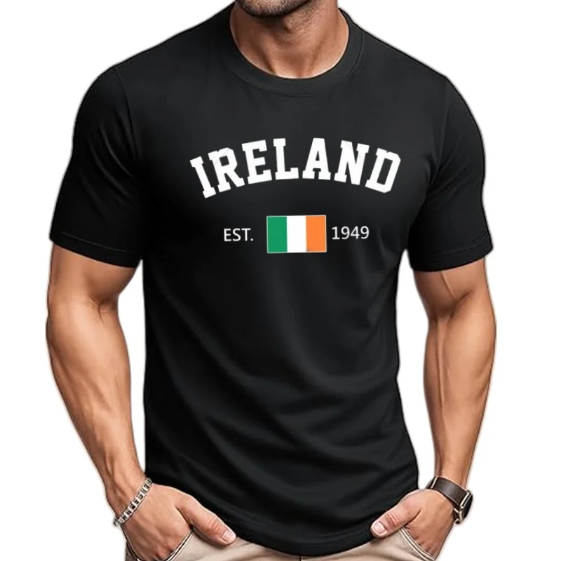 Unisex hombres Irlanda EST.1949 Día de la Independencia camiseta camisetas mujeres niños 100% Camiseta de algodón