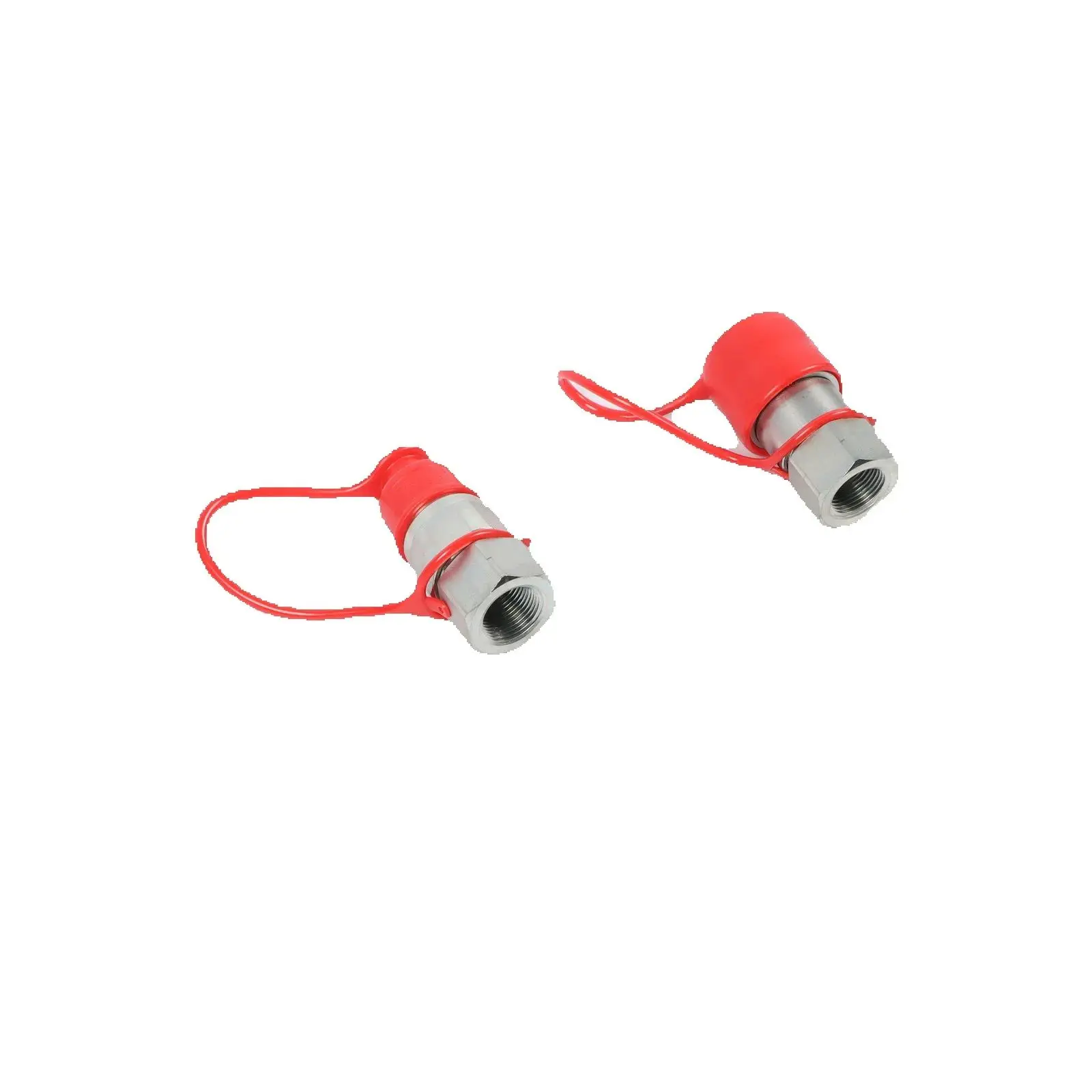 

2PCS Flat Face Hydraulic Quick Coupler Set 3/4 Inch Body NPT High Flow Skid Steer FOR Machinery Spare Parts