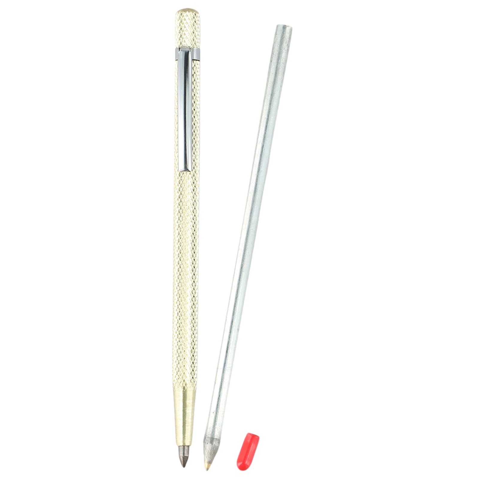 Carbide Construction Scriber for Tile Glass and Metal Marking Featuring Ergonomic Curved Tip and Non-Slip Grip