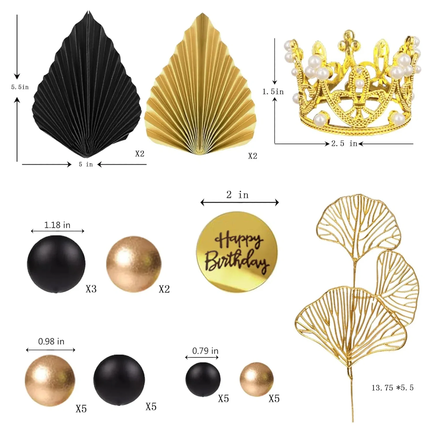 Bälle Kuchendeckel Krone Tiara Kuchendeckel Alles Gute zum Geburtstag Kuchendekorationen für Geburtstag Boho Hochzeit Babyparty Party Dekor – Detail 8
