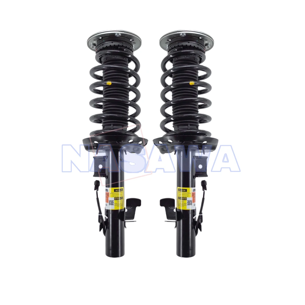 2X Front Shock Absorber Struts Assys w/ Electric for Range Rover Evoque L538 2012-2018 LR024437 LR024444