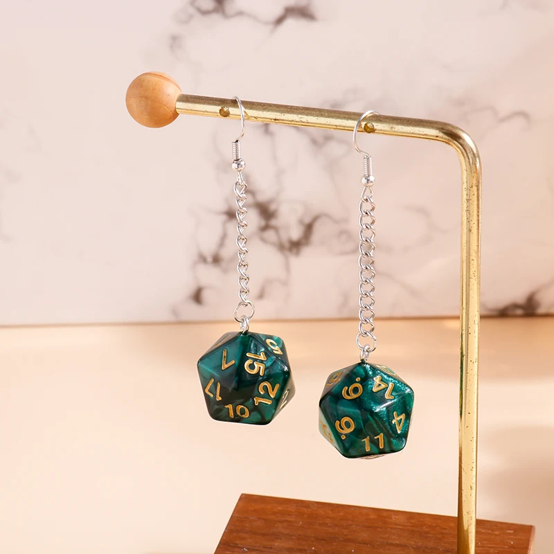 Lustige Acryl-Zahlenwürfel-Tropfenohrringe für Frauen, lange baumelnde Ohrringe, Ohrbügel, Mädchen, Party, Urlaub, Schmuck, Geschenke – Detail 13